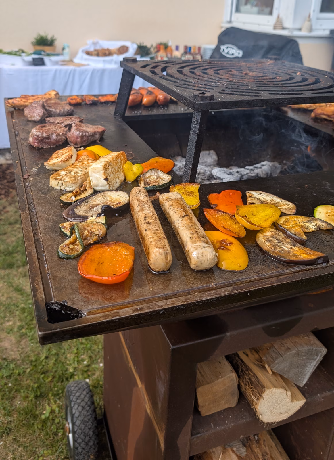 Live gegrillte Speisen direkt vom heißen Rost