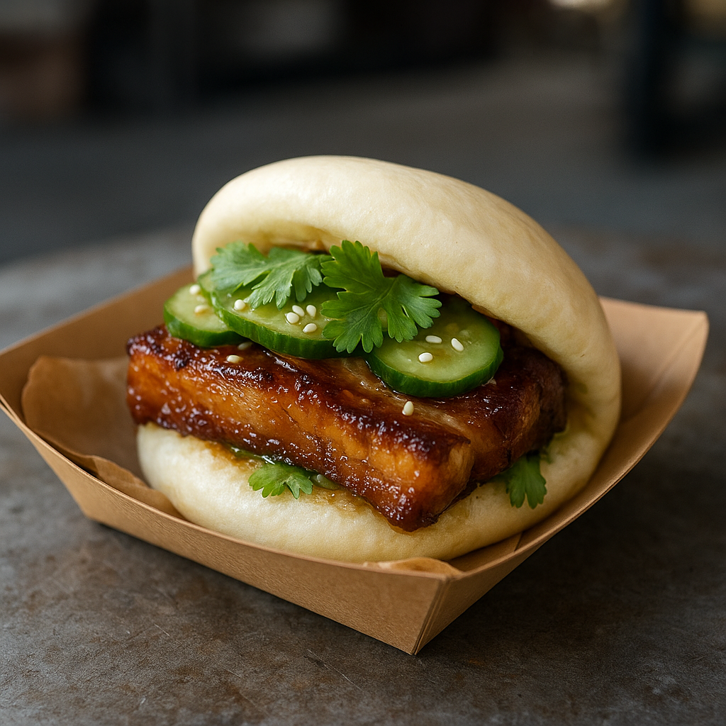 Bao Buns mit Schweinebauch: Asiatisches Streetfood Deluxe