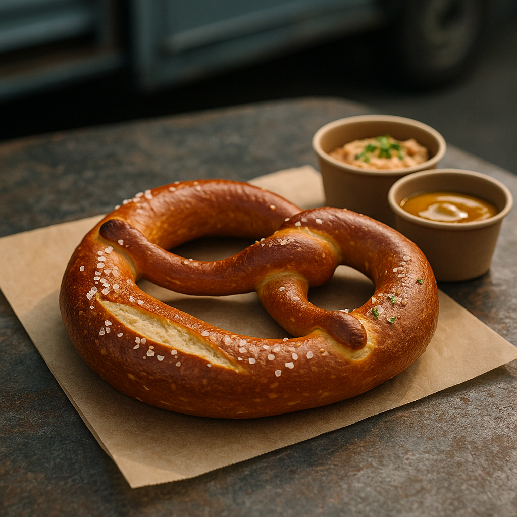 Handgemachte Bayerische Laugenbrezn