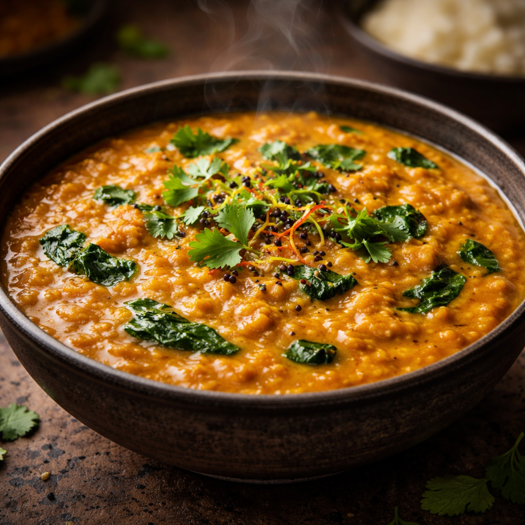 Cremiges Linsen‑Dhal (Vegan)