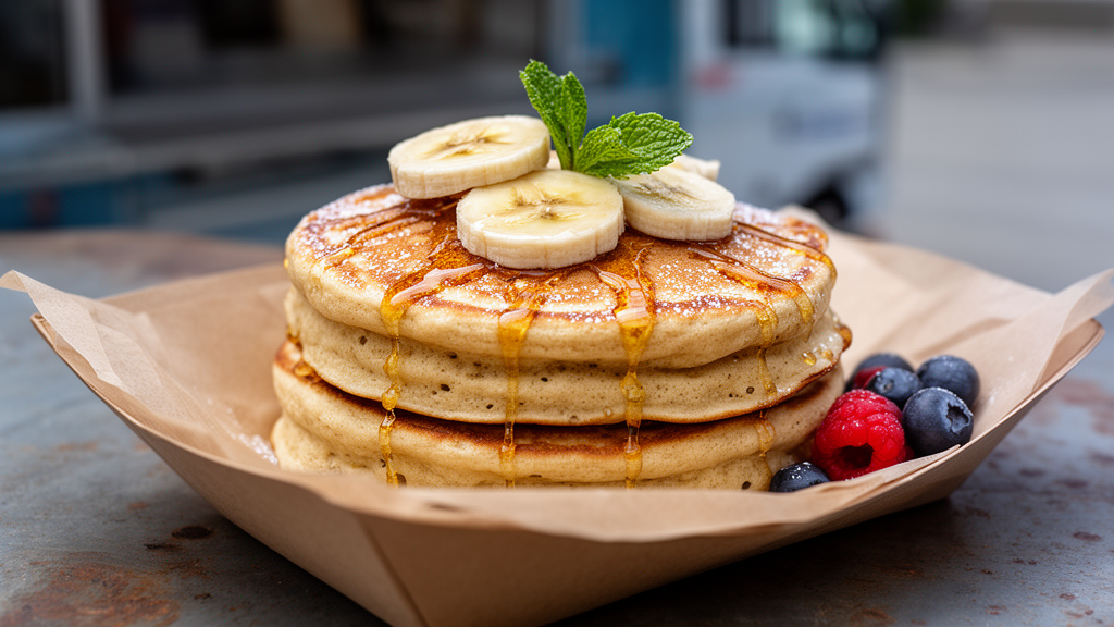 Fluffige glutenfreie Bananen-Pancakes mit Hafermehl
