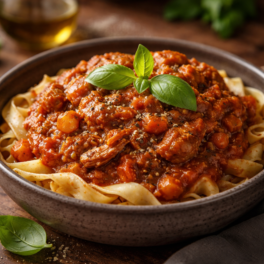 Jackfruit‑Bolognese (Vegan)