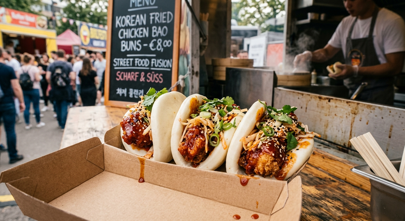 Korean Fried Chicken Bao Buns