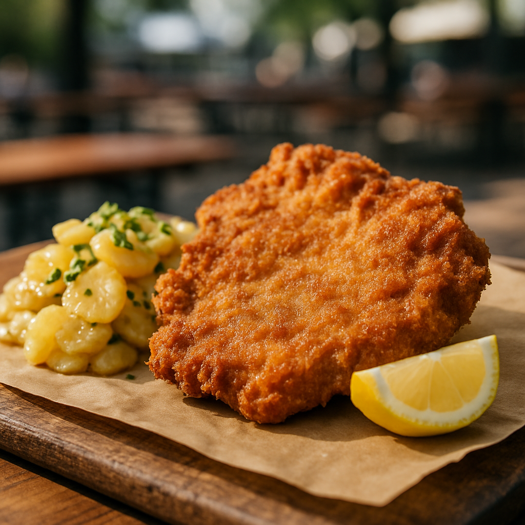 Münchner Schnitzel: Das Original mit Senf-Meerrettich-Kruste