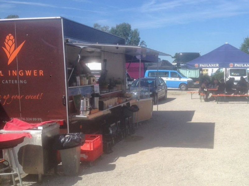 Diskreter Catering-Aufbau